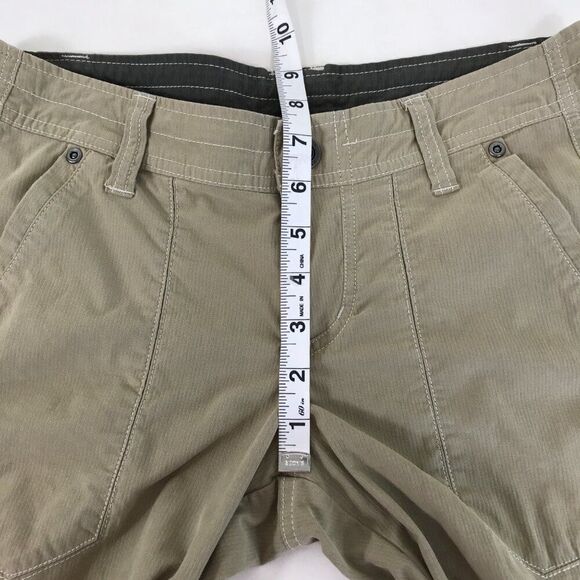 Kuhl Mid-Rise Hiking Capri Women's Size 2 Beige Cropped Embroidered Pockets - Picture 10 of 14